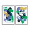 Stupell Industries Vibrant Abstract Tubes 2 pc Framed Giclee Wall Art Set Design by Melissa Wang